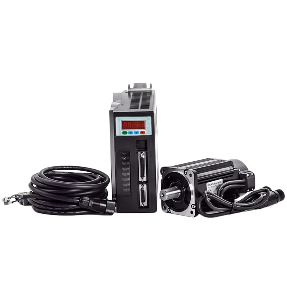 90ST M02430 220V 750W AC серводвигатель 3000 об/мин 2 4 N.M. Однофазный привод переменного тока с