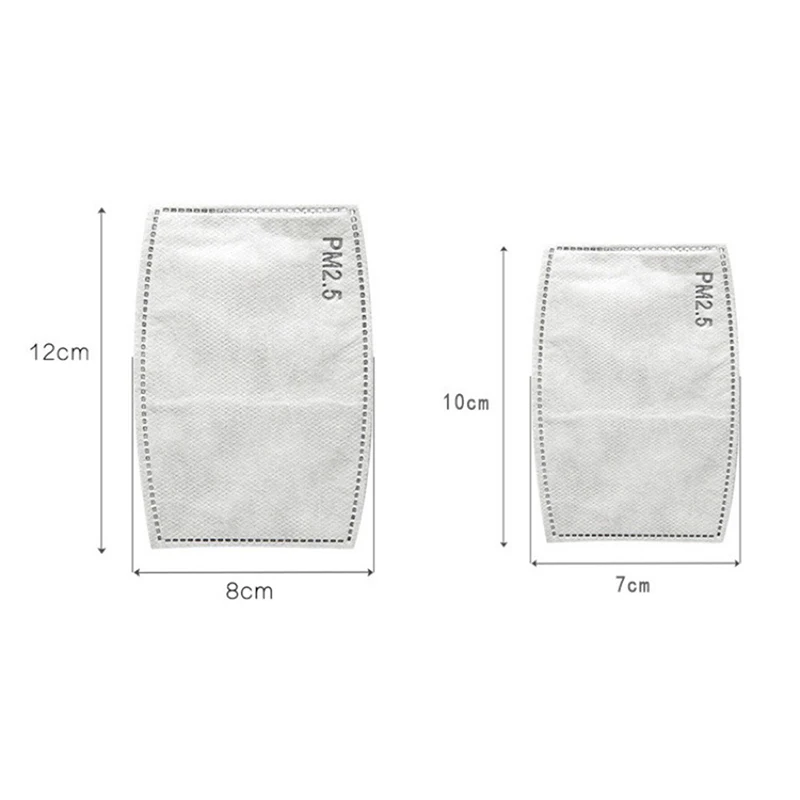 5 шт./уп. Подушечки для фильтрации маски для лица Pm 2.5 с активированным углем для фильтрации воздуха, пылезащитные повязки на лицо, банданы-шарфы, маски