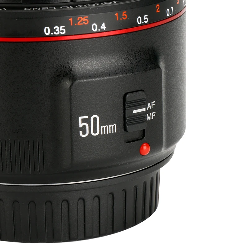 YONGNUO YN50mm F1.8 II AF MF Полнокадровый объектив для камеры EF EOS Canon Rebel T6 450D 500D 650D 700D 750D 800D Mark