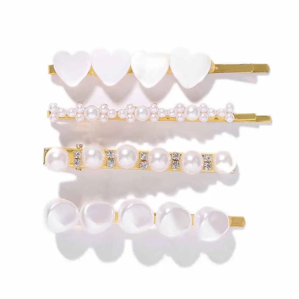 Best lady Trendy Hair Pins Sets For Women Wedding Korean Simulated Pearls Girls Party Bohemian Headwear Gifts Hair Accessories