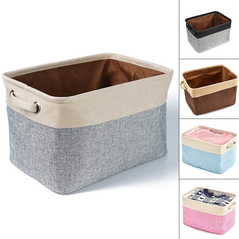 Персонализированная корзина для хранения игрушек собак Холщовая Сумка складная