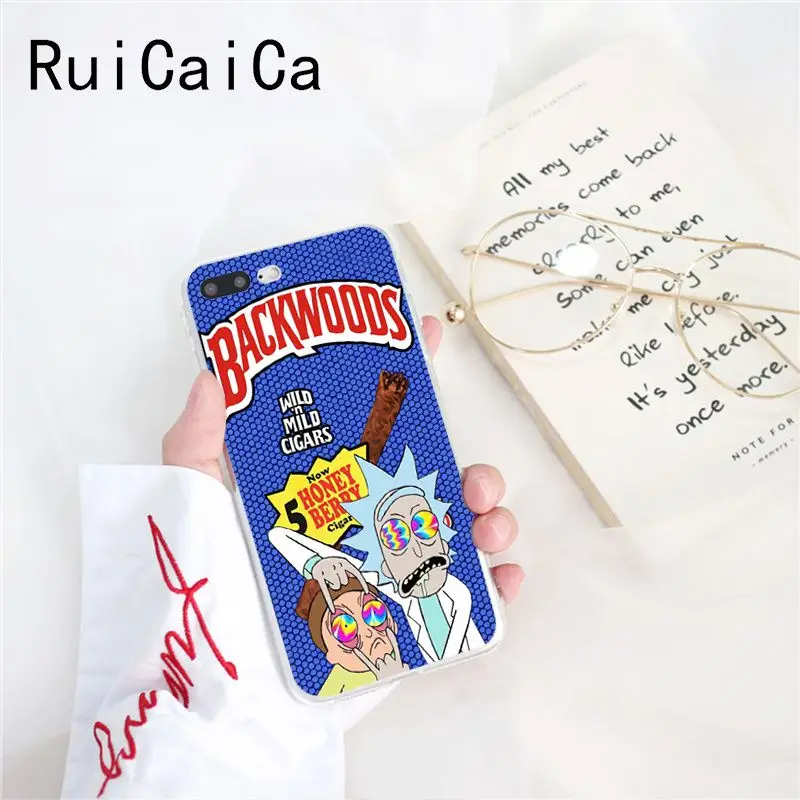 A14 Ruicaica rick and morty backwoods сигары силиконовый чехол для телефона iPhone X XS MAX 6 6s 7 7plus 8 8Plus 5 5S SE XR 10 - Цвет: A14