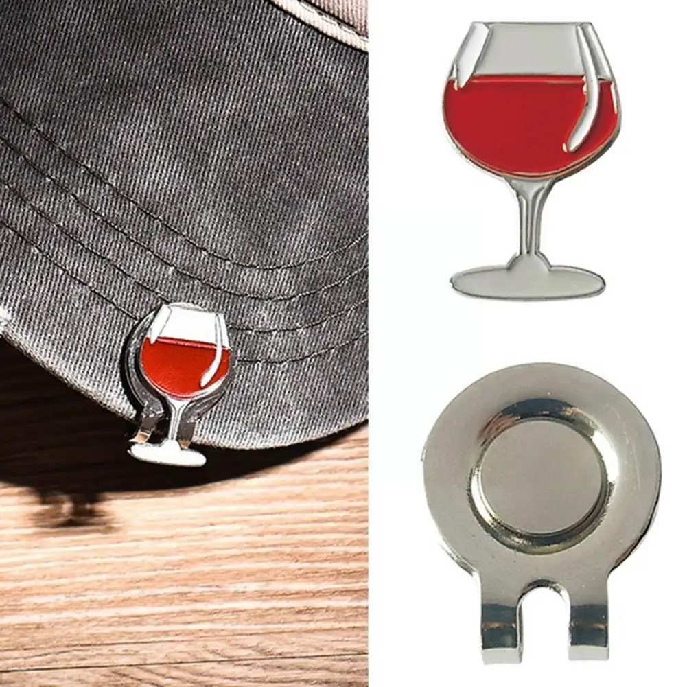

Golf Magnetic Hat Clip Sturdy And Durable Wine Glass Magnetic Super Golf Clip Golf Attraction Shape Hat Accessories C2g8