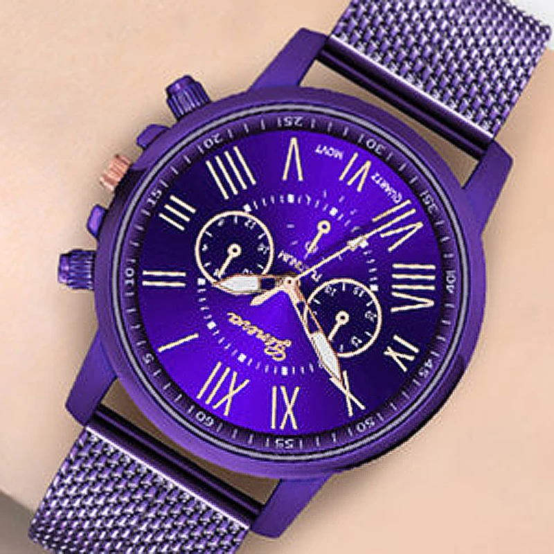 Фото Часы женские кварцевые фиолетовые 2020 | Наручные часы