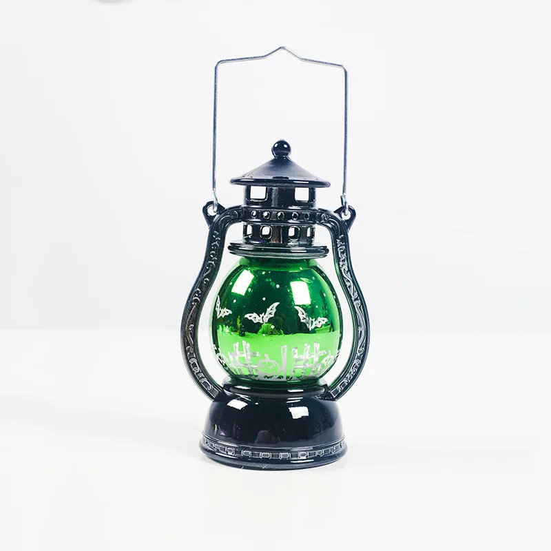 Color2 Украшения на хэлоуин, популярный товар светодиодный Фонари Xmas подвесной светильник Свеча светильник для дома Винтаж в ретро-стиле на праздник Красного для дома и улицы лампы - Цвет: Color2