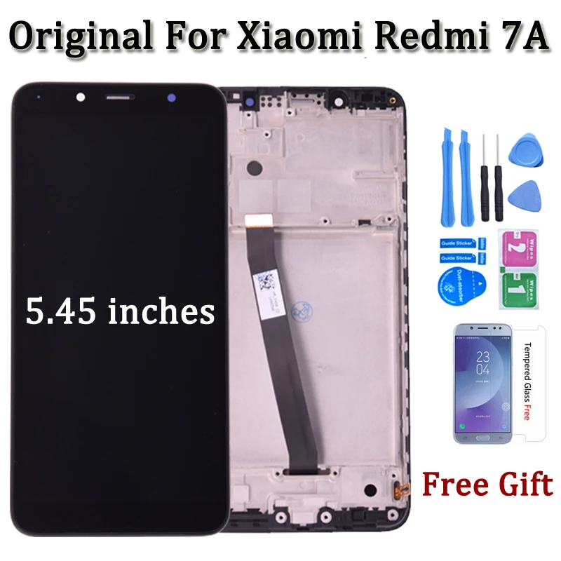 Оригинальный ЖК-дисплей для Xiaomi Redmi 7A MZB7995IN M1903C3EG, сенсорный экран, дигитайзер, панель, запасные части с рамкой