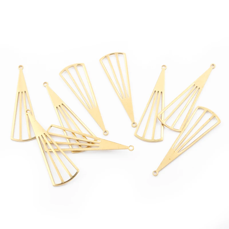 30 шт Новые шармы из латуни Длинные геометрические серьги подвески для DIY