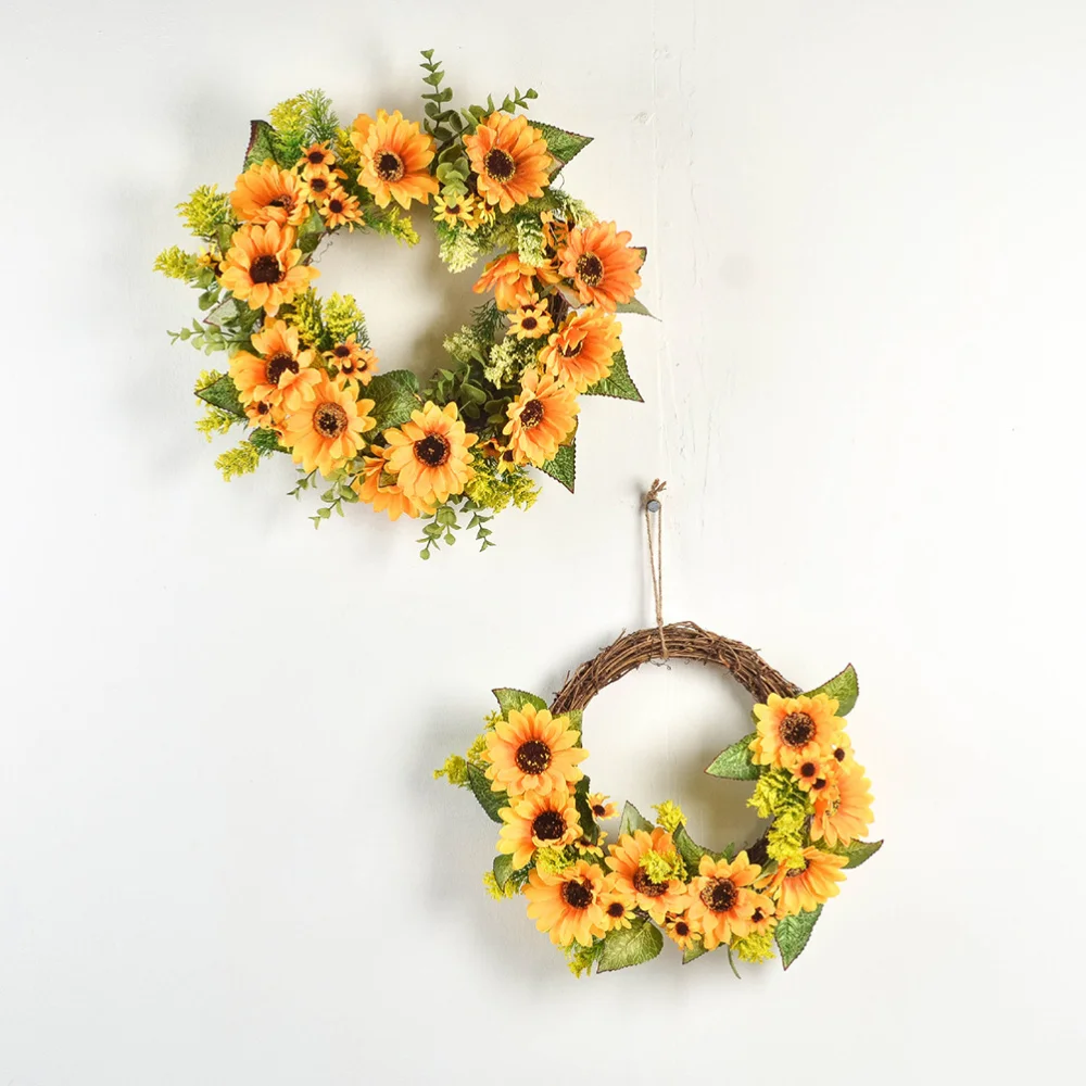 1 шт. имитация гирлянда &quotПодсолнух&quot Декор Искусственный венок из подсолнухов