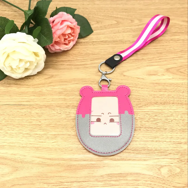 Модный чехол из искусственной кожи для визиток держатель удостоверения личности