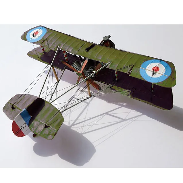 

1:33 Scale WWI Airco DH.2 British Single-seat Biplane Aircraft Paper Model Kit Puzzles Handmade Toy DIY