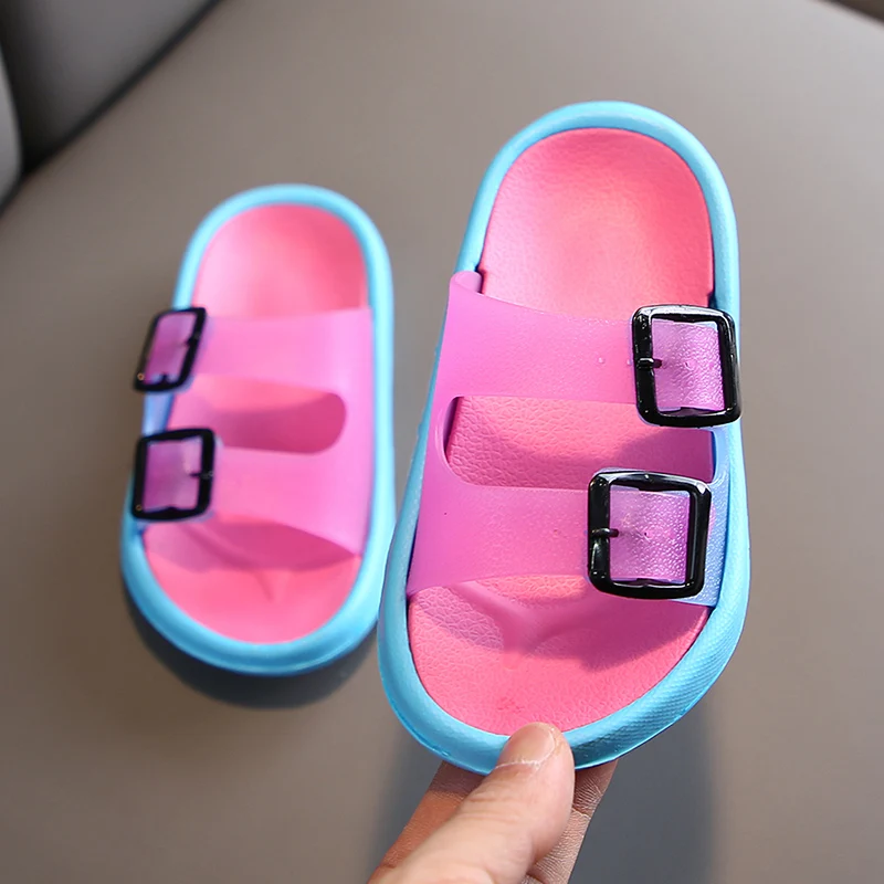 4-9 y Child Mules & Sandals High Quality Tasteless Summer Cool Kids Crocks Fashion Boys Girls Skid Jelly Shoes Beach Slippers