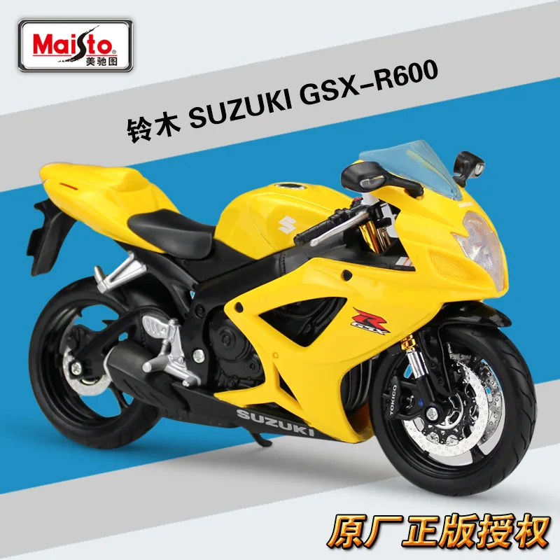 1:12 Suzuki модель мотоцикла Maisto литой под давлением автомобиль GSX R750 R600 R1000