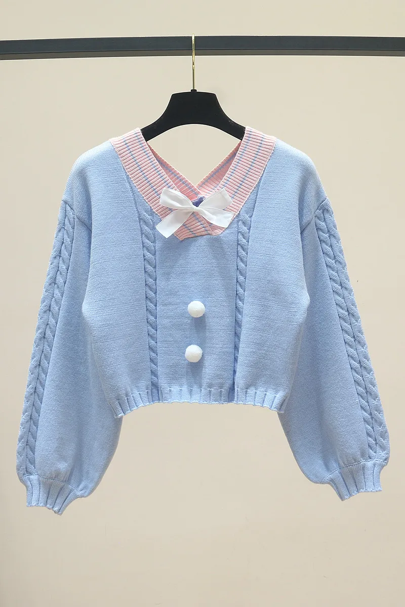 Осенне-зимнее студенческое платье для девочек милое в школьном стиле с милым