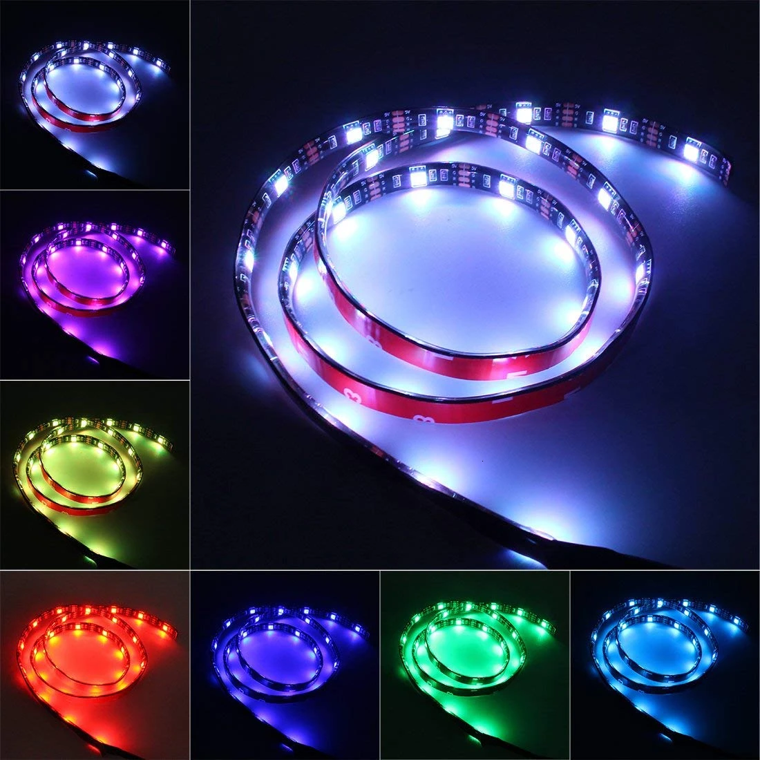 Binval USB RGB 5050 Светодиодная лента светильник водонепроницаемый 1 м 2 м 3 м 4 м 5 м ТВ фоновый светильник декоративный светильник ing с пультом дистанционного управления