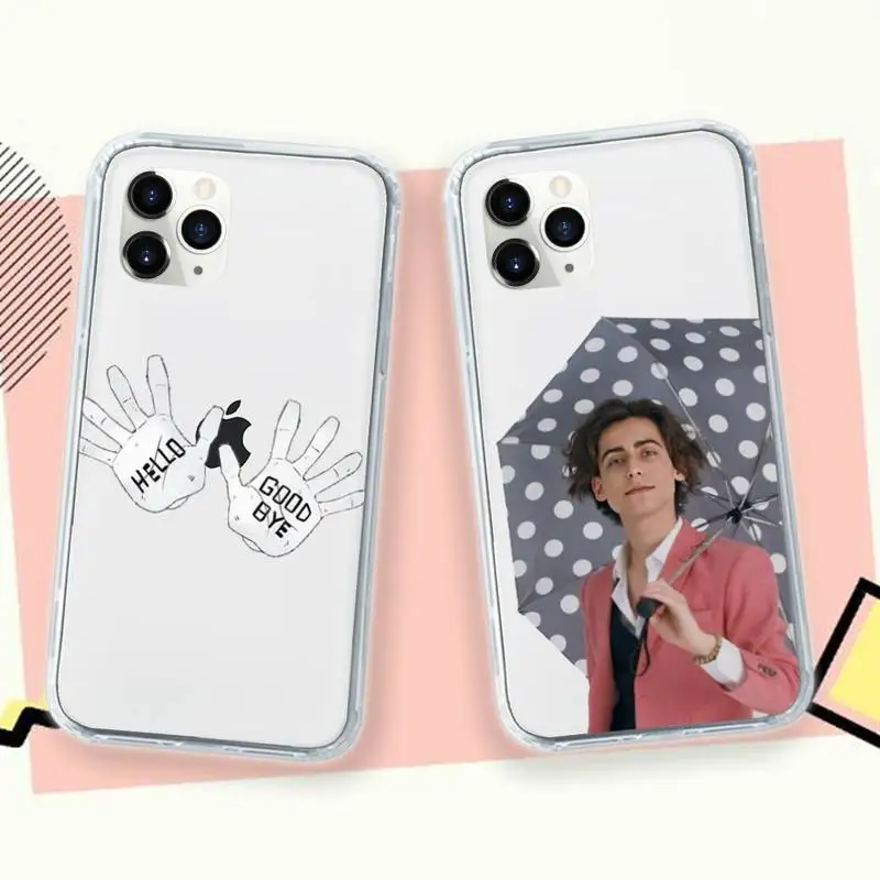 

Umbrella Academy Five Aidan Gallagher Phone Case Transparent for iPhone 11 12 mini pro XS MAX 8 7 6 6S Plus X 5S SE 2020 XR