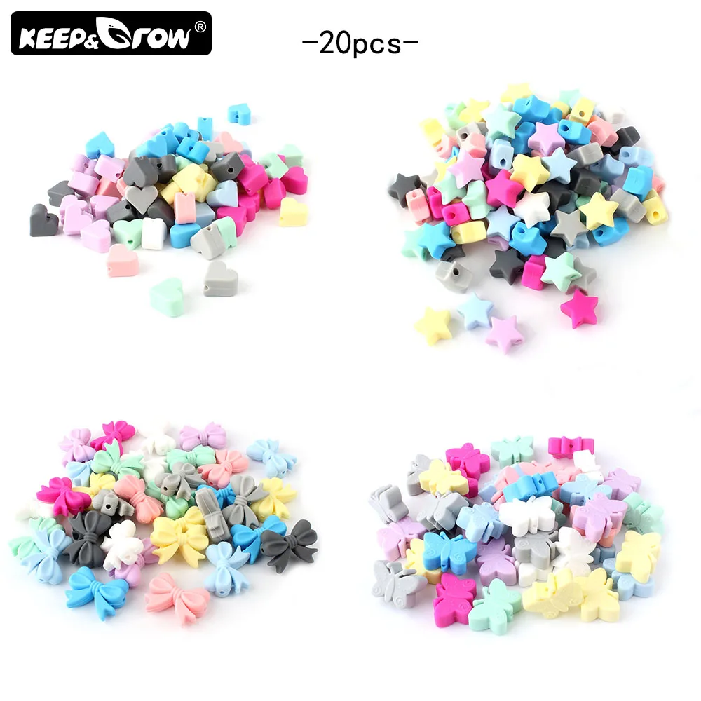 20 шт. силиконовые бусины прорезыватели для зубов|Детские прорезыватели| |