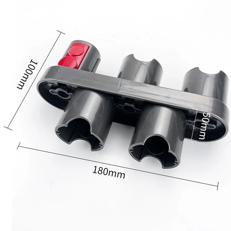 

2Pcs Vacuum Cleaner Handle Brush Nozzle Wall Mounted Storage Bracket with Storage Shelf Floor Rack Tool