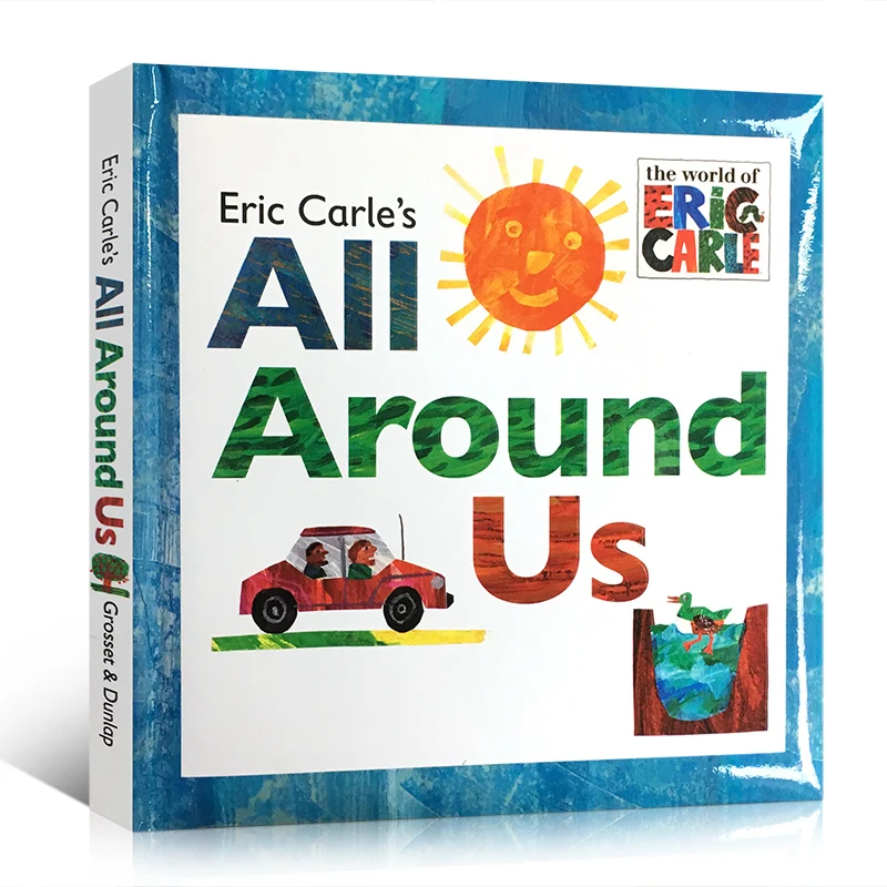

Original Popular Education Books Eric Carle's All Around Us Board Book Colouring English Activity Story Book for Kids
