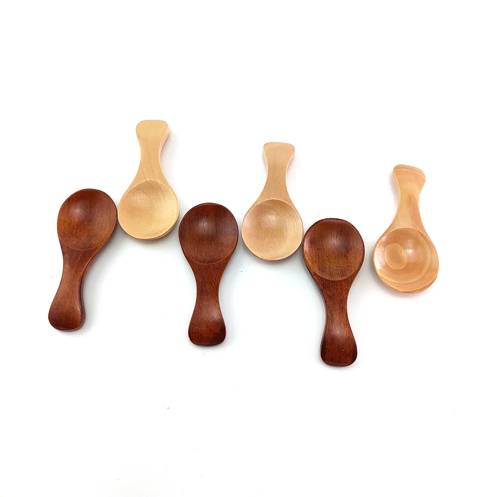 Бамбуковая ложка для кофе чая варенья соли ванны деревянная вилка кухонная