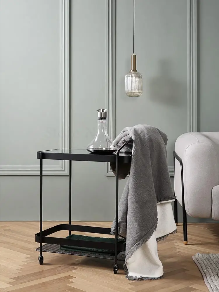 Новая Скандинавская стойка для вина тележка мобильного ресторана чайная корзина