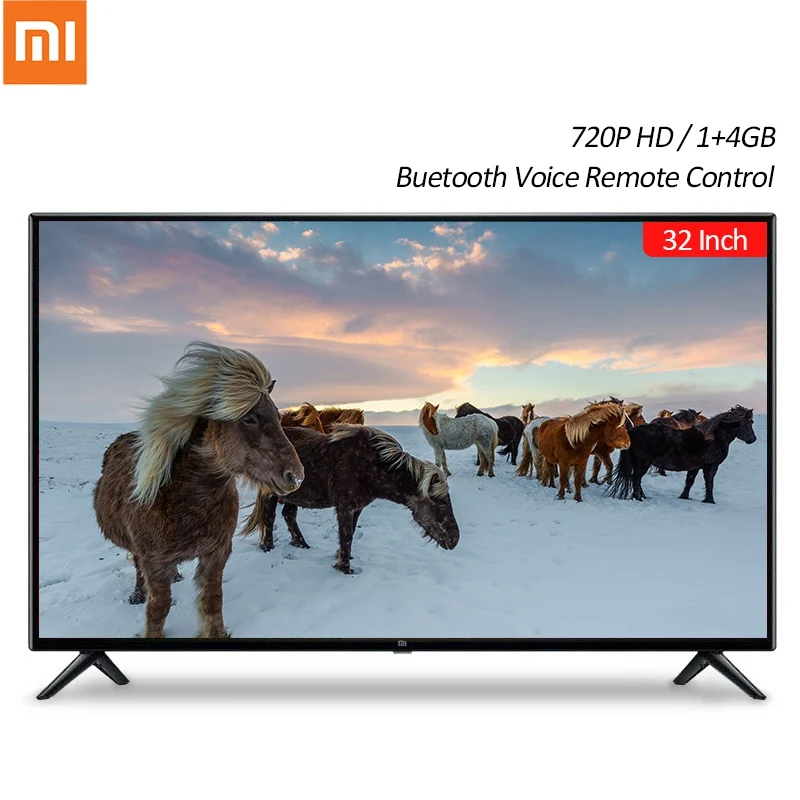 Xiaomi Mi телевизор Smart tv 4S 32 дюйма 720P HD Android 1 + 4 Гб телевидение китайская версия