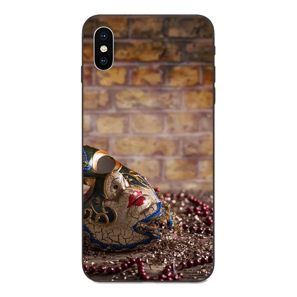 Чехол из ТПУ с модным маскарадным пром-маской для Xiaomi Redmi Note 3 3S 4 4A 4X 5 5A 6 6A 7 7A K20 Plus Pro S2 Y2 Y3.