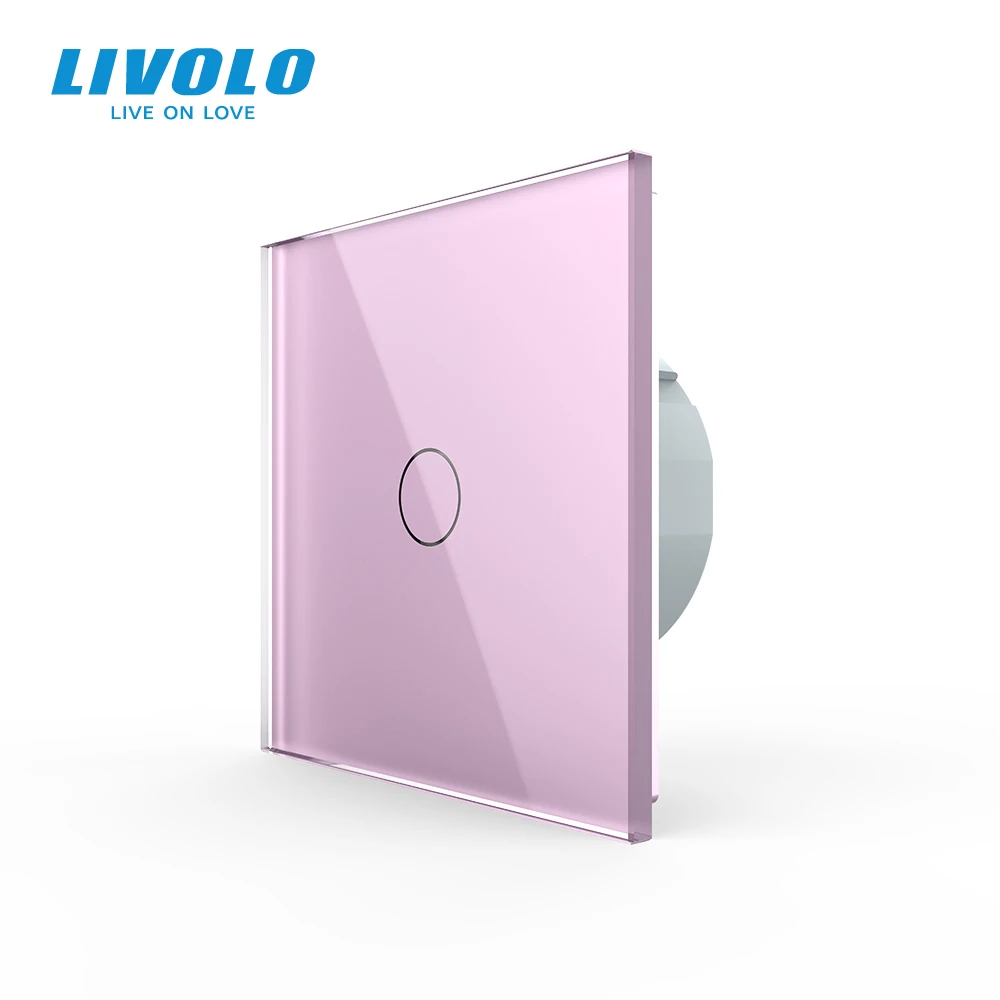 Livolo Роскошный настенный сенсорный выключатель светильник Хрустальное стекло