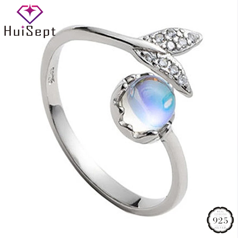 

Кольцо женское открытое из серебра 925 пробы с лунным камнем и хвостом русалки