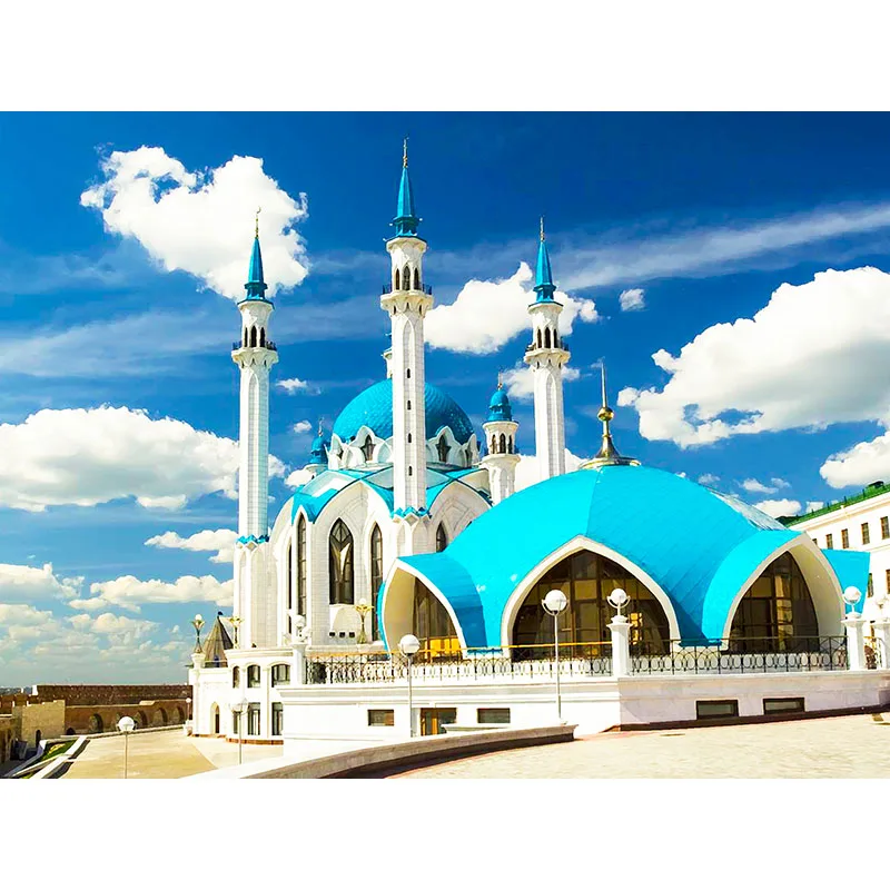 Полная выкладка 5D Алмазная вышивка ковёр разработанный для мечети алмазов