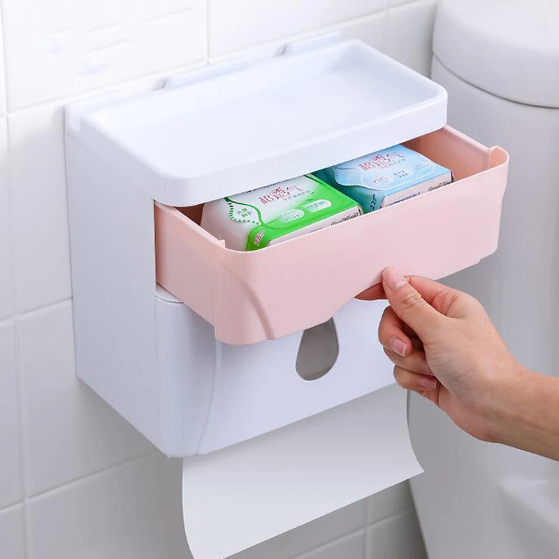 Настенный Ванная комната Диспенсер салфетки с одноразовыми салфетками для