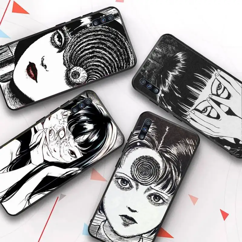 

Junji Ito Tees Horror cartoon Phone Case for Samsung Galaxy A51 30s a71 Soft Silicone Cover for A21s A70 10 A30 Capa