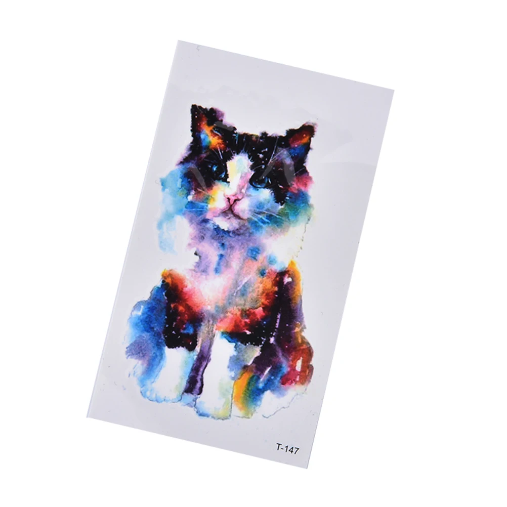 

1pc Sexy Cat Waterproof Temporary Tattoo Stickers Necklace Bracelet Tattoo