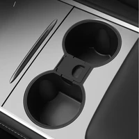 car cup holder for tesla model 3 2021 silicone car interior accessories slot slip cup limiter for tesla model y