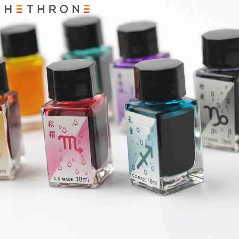 Hethrone цветная гладкая авторучка для письма чернильная ручка сверкающая Золотая