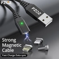 pzoz shop club exclusive magnetic cable type c micro usb c 8pin fast charging adapter phone microusb type c magnet charger