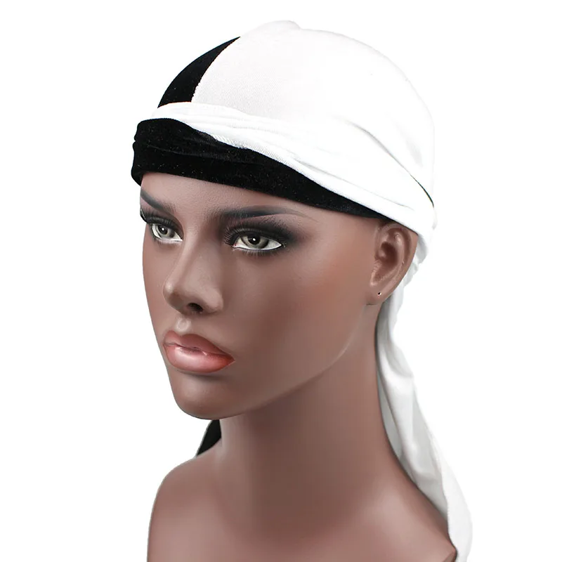 Двухцветный бархат durag |