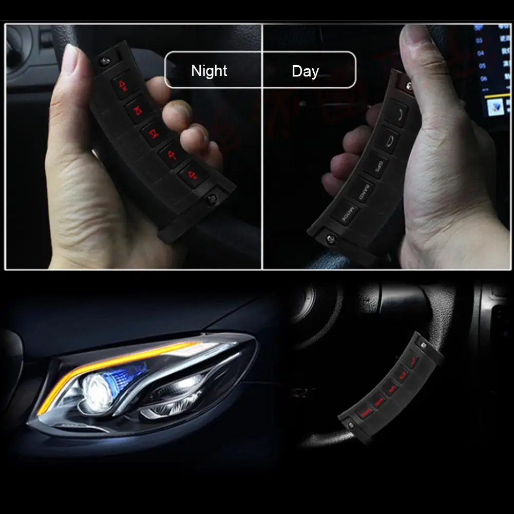 Luminous Universal Car Steering Wheel Button Remote Control For GPS Navigation DVD 2 Din Android Wireless | Автомобили и
