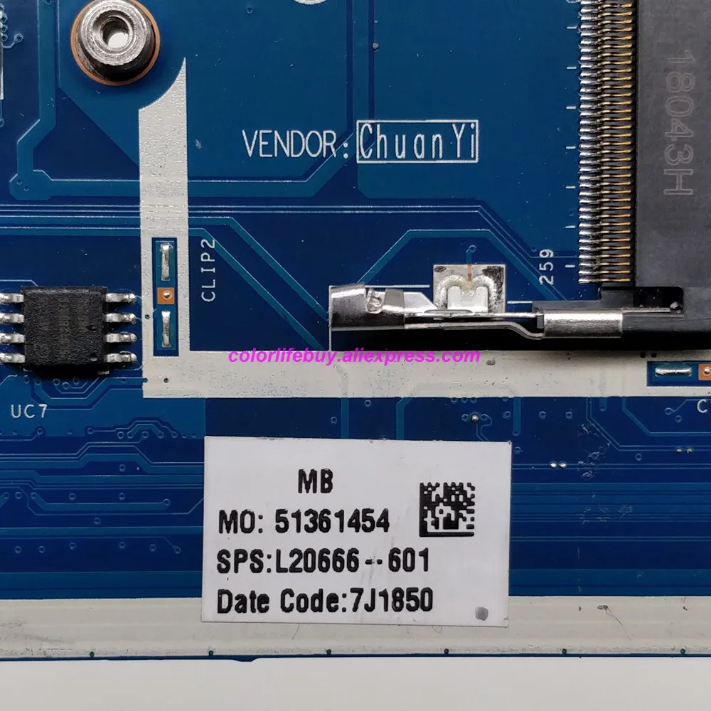 Preise Echtes L20666-601 L20666-001 UMA W Ryzen3 2200U CPU EPV51 LA-G076P Motherboard Für HP Laptop 15T-DB000 15-DB Serie Notebook PC