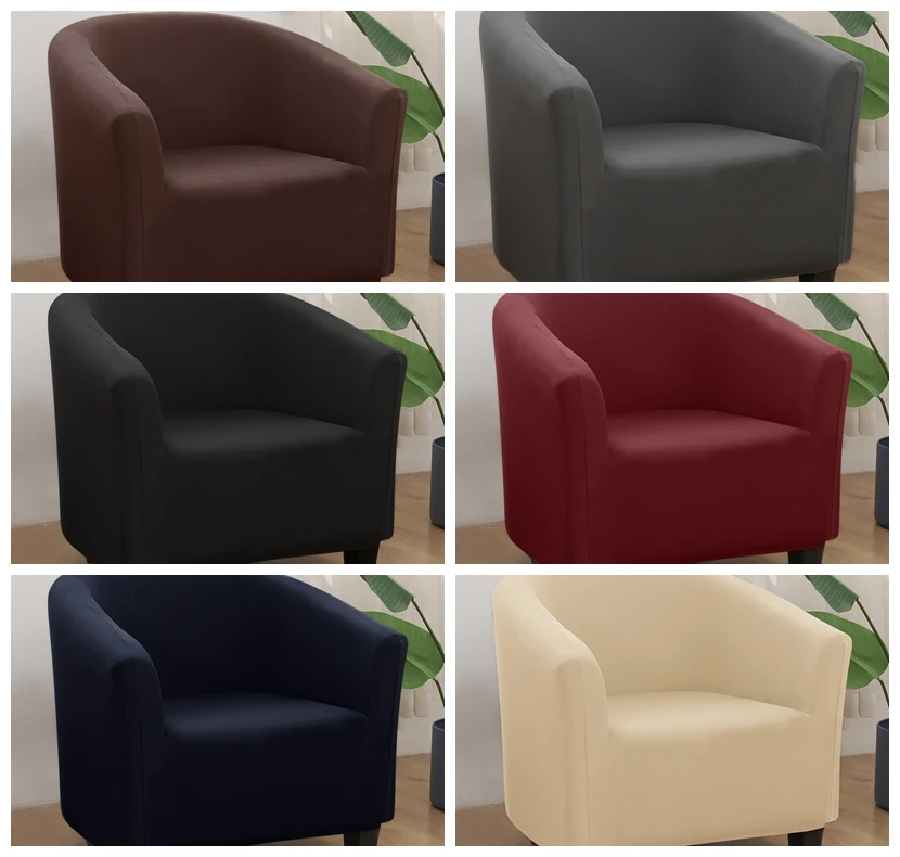 

Ice Velvet Coffee Tub Cover Armchair Sofa Cover Universal Elastic Sofa Cover Stretch Corner Couch Washable Furniture Protector