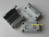 10 pcs 5mm6 5mm7mm8mm9mm10mm11mm13mm15mm round square clip on rfi emi filter ferrite magnetic core gray black
