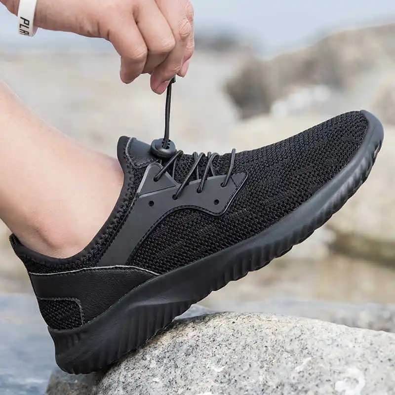 

Men's summer sports shoes Low top Man sneakers Hollow out mesh mens running shoes Platforms Big Size Men's sports footwear 178D