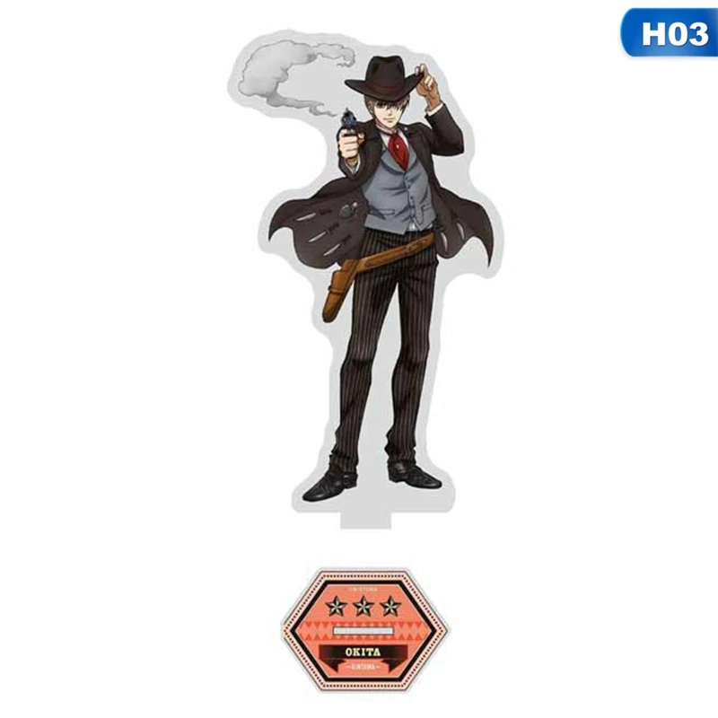 

1Pcs Anime Gintama Sakata Gintoki Acrylic Stand Model Toys Two-sided Action Figure Pendant Toy Gift