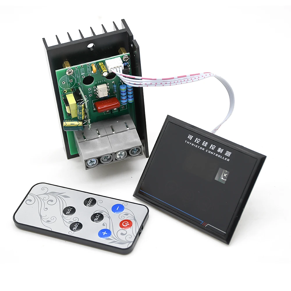 Электронный регулятор напряжения 220 В переменного тока 6 кВт 6000 Вт - купить по