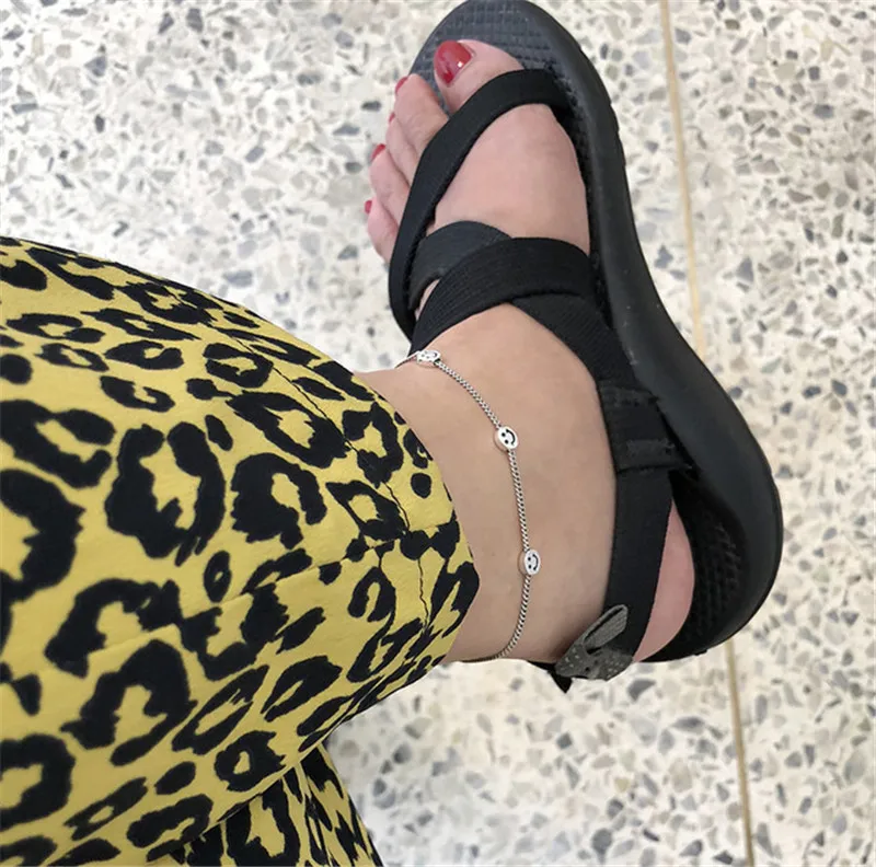 RUIYI для женщин модные 925 ножные браслеты из стерлингового серебра в винтажном