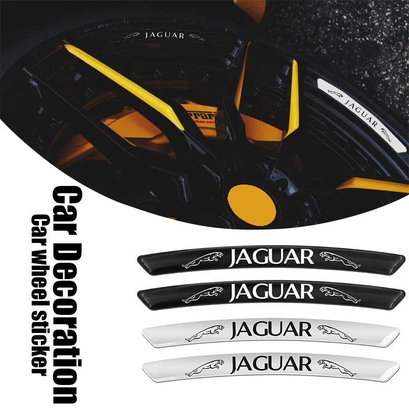 

Car Motorcycle Wheel Tire Stickers Rim Tape Auto Decals for Jaguar XF XK XJR XFR XJS XJL Car XFR Sportbrake Svr Car Accessories