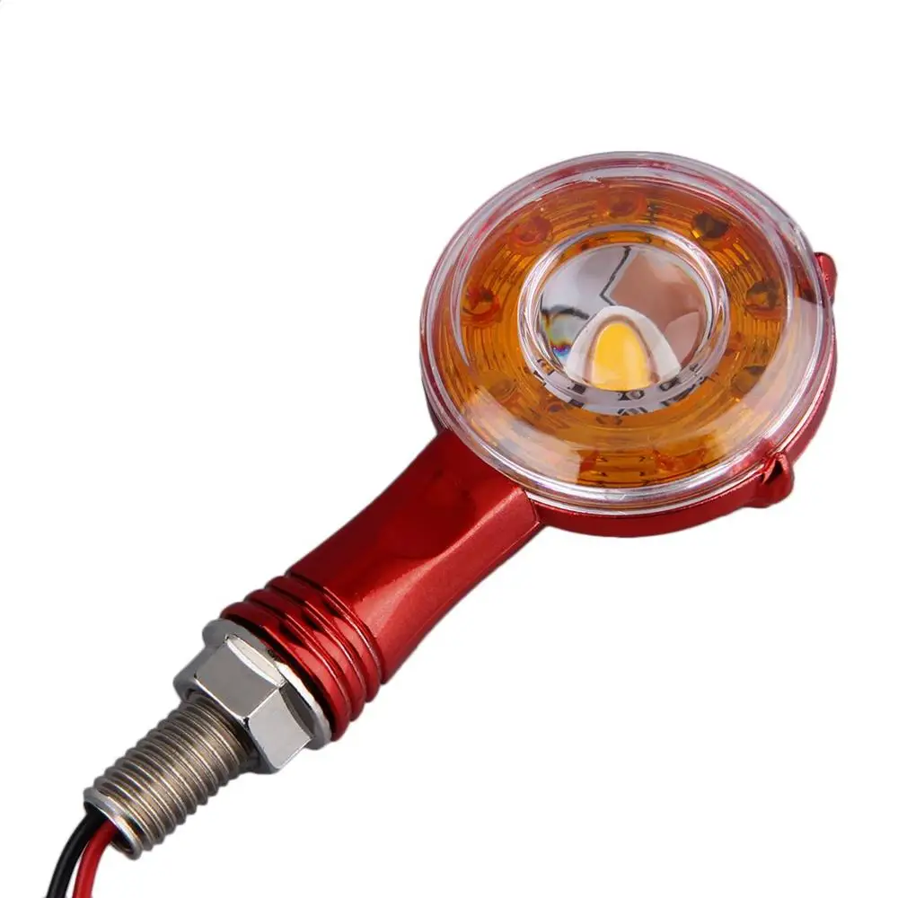 

1 Pair High quality Waterproof Amber Light Universal 10LED Motorcycle Turn Signal Indicators Lights/lamp #HA10227