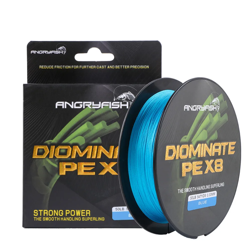 

Diominate PE X8 рыболовная леска 500 м/547 ярдов 8 нитей плетеная леска многофиламентная PE леска Синяя
