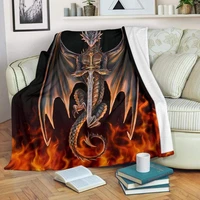 personalized dragon blanket super soft and warm all season throw xmas blanket for sofa watching tv sofabedoutdoorhotelhome