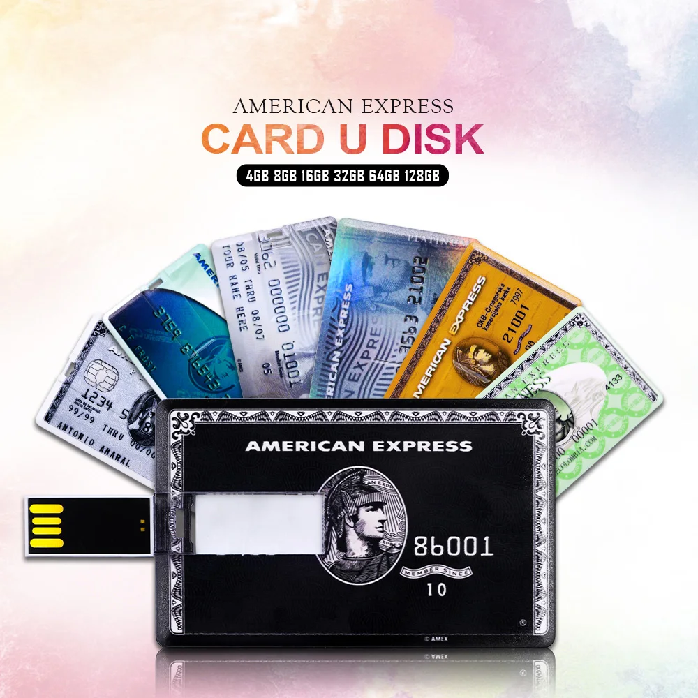 Супер Тонкий Кредитная карта флеш диск USB 2 0 128 Гб флэш накопитель 8 оперативной