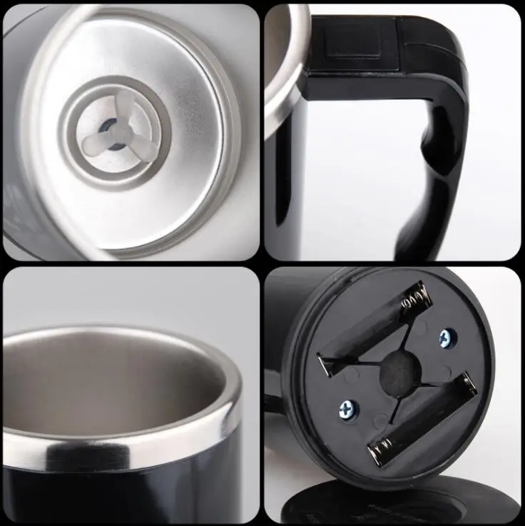 Новинка 400 мл модная кружка для перемешивания кофе креативная ручка с кнопкой